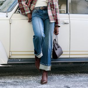 Stacy Vintage Pintuck Jeans